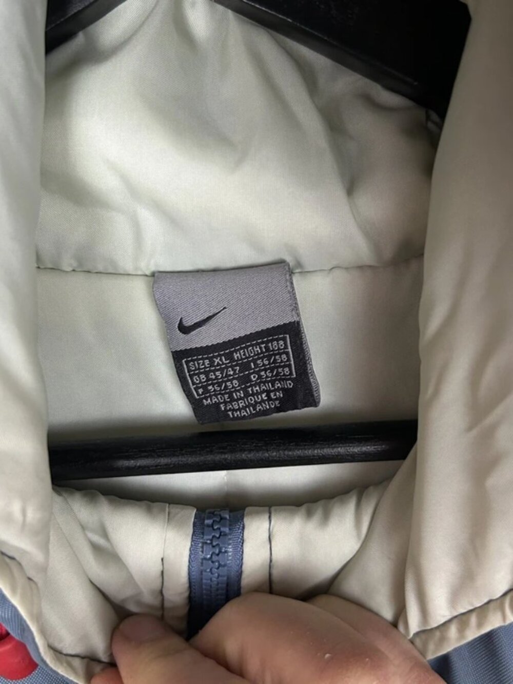 Nike Jacket Coat Anorak Windbreaker 1/2 Zip Insulated Pullover 00s 2000 - Picture 3 of 5